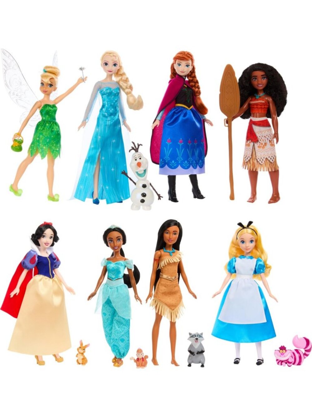 Disney 100th Anniversary Fashion Doll 8-Pack with Accessories - Magical Playset